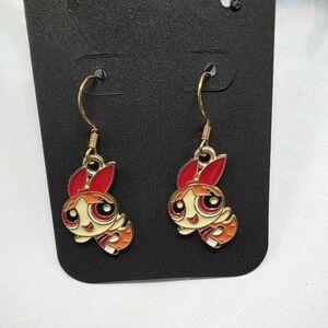 Powerpuff Girls BLOSSOM Earrings Handmade Hypoallergenic BUNDLE & OFFER 2SAVE